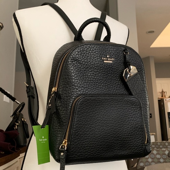 kate spade Handbags - Beautiful leather Kate spade ♠️ black backpack